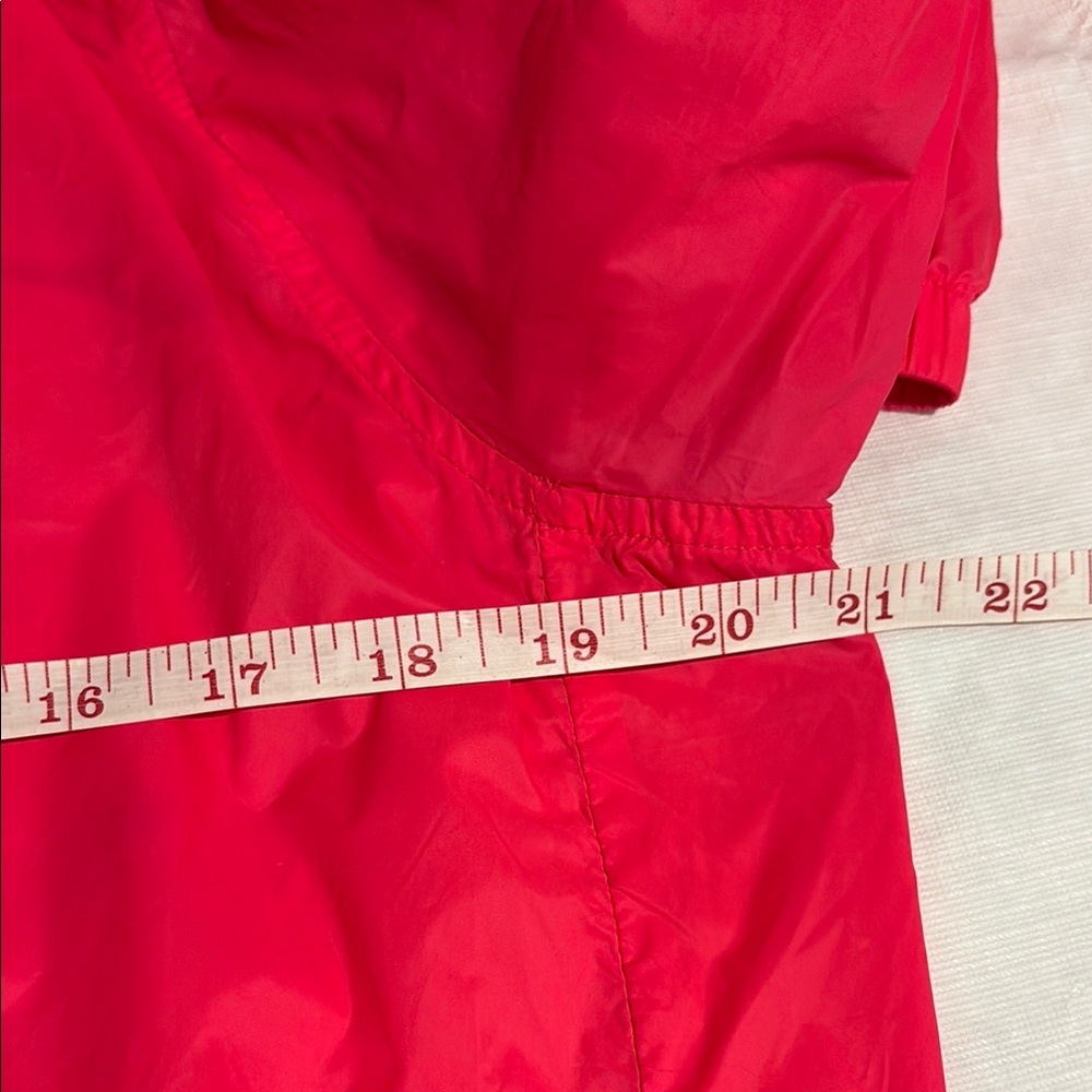 ZYIA Vibrant Windbreaker Jacket Coral Pink Lightweight Hooded Activewear - Picture 10 of 12